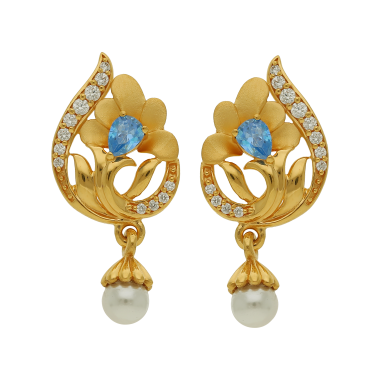 Enthralling Bloom Gold Earring Drops